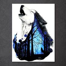 Full Square Drill 5D DIY Diamond Painting "art Wolves" Embroidery Cross Stitch Mosaic Home Decor Y2221 2024 - buy cheap