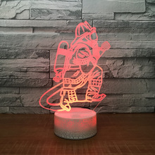 Firefighters 3D Night Light Colorful Touch Visual 3D Light Creative Gift Decoration Table Led Usb Night Light 2024 - buy cheap