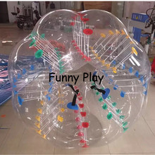 Шар для человека хомяка, спортивный шар из ПВХ, воздушные пузырьки, Детская игра, воздушный бампер, шар для детей, шар для Зорба 2024 - купить недорого