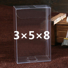 50PCS/Lot 3*5*8cm High Quality PVC Boxes Transparent Clear Waterproof PVC Box Package Carry Cases  For Jewelry/Candy/Gift/Toys 2024 - buy cheap