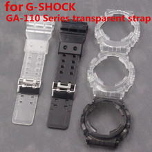 Watch Accessories GA110 Series Transparent Strap Watch Case For Casio GA-110 100 120 200  GLS-100 GA-300 Men's Strap 2024 - buy cheap