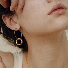 Hot Sell Jewelry New Earrings Brincos Popular Fashion Simple Circular Women's Versatile Gold Earrings Wholesale 2024 - buy cheap