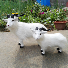 Simulador de tubo de ovelha de cabra branca, artesanato em resina de polietileno e furos, presente de decoração para casa a1433 2024 - compre barato