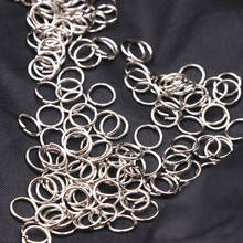 Anillo redondo de Metal de 7mm para hacer joyas, pieza de color plateado, anillos abiertos, accesorios de bricolaje, venta al por mayor, 100 Uds., A533 2024 - compra barato