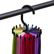 Neck Tie Holder Space Saving Multifunction 1 Pc Plastic 20 Hooks 360 Degree Rotating Belt Rack Neck Tie Hanger #50g 2024 - buy cheap