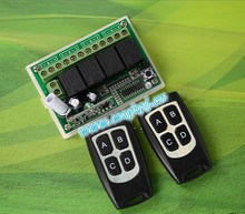 Transmissor e receptor de controle remoto sem fio dc12v 4ch, casa inteligente, frete grátis