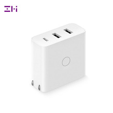 ZMI-cargador USB Original, dispositivo de carga rápida con Cable USB, 3 puertos, 65W, para interruptor Android e iOS, salida inteligente tipo C, 45W, USB-A, 20W 2024 - compra barato