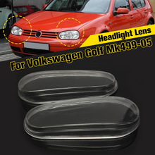 Capa de lâmpada de farol automotivo, esquerda e direita, de vidro, lente de farol, invólucro para vw mk4 golf gti r32 1999 2000 2001 2002 2003 2004 2005 2024 - compre barato