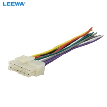 Leewa fio de carro universal 12 pinos, 10 unidades, adaptador de conector plugue para carro, dvd, cd, rádio estéreo # ca5697 2024 - compre barato