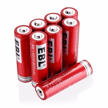 EBL 8Pcs 14500 Battery 3.7V 800mAh Li-ion Rechargeable Batteries For LED Flashlight Torch 2024 - buy cheap