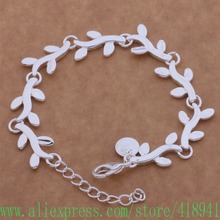 Silver Plated bracelet, Silver Plated fashion jewelry tender leaf /dysampza azuajrba AH069 2024 - buy cheap