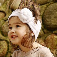 Moda de alta qualidade da criança infantil bebê algodão turbante nó coelho cabeça envoltório torção nó recém-nascido criança bandana acessórios para o cabelo 2024 - compre barato