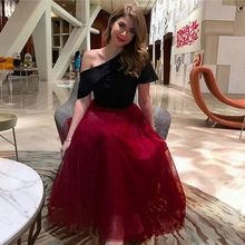 New Arrival Black Red Short Evening dress 2021 Formal dress party Robe soiree abendkleid ever pretty vestido longo festa 2024 - buy cheap