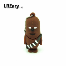 Cartoon Star Wars Chewbacca usb flash drive disk memory stick 16gb 32gb pendrive Pen drive personalizado mini gift 4gb 8gb 2024 - buy cheap