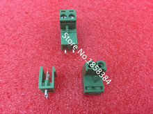 100PCS 2EDG-5.08-2P + 2EDGV-5.08-2P  2EDG 2EDGV 2Pin Straight Pin Plug-in Screw Terminal Block  ROHS 2024 - buy cheap