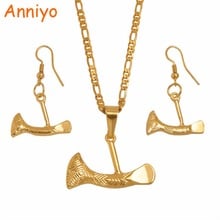 Anniyo Axe Pendant Necklaces and Earrings for Women,Papua New Guinea Ethnic Ax Jewelry PNG National Style #102906 2024 - buy cheap