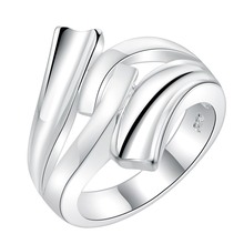 AR225 Лидер продаж, посеребренные кольца для женщин и мужчин, серебряные модные ювелирные изделия, бесплатная доставка, оптовая продажа, умные кольца 2024 - купить недорого