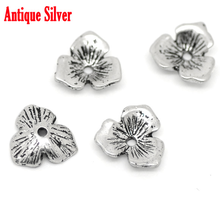 Doreen Box Lovely 100 Silver Color Flower Bead Caps Findings 11x10mm 3/8"x3/8" (Fit 14mm-20mm Bead) (B16897) 2024 - buy cheap
