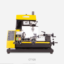 Mini máquina de perfuração e fresagem de torno ct125, mini máquina de torno, ferramenta para ensino, 220v 2024 - compre barato