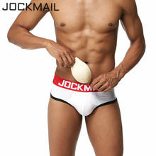 JOCKMAIL Brand Mens Underwear Briefs Sexy Push Up Cup Enhancement Penis Panties Cuecas Gay Underwear Calzoncillos Hombre Slips 2024 - buy cheap