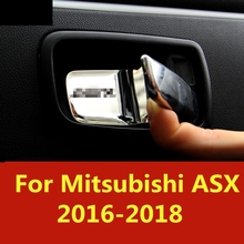 Manija Interior para puerta Interior de coche, accesorio de modificación de parches decorativos, tazón dedicado para Mitsubishi ASX 2016-2018 2024 - compra barato