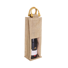 Bolsas de arpillera Natural de lino/yute para botellas de vino, embalaje para regalo de boda, logotipo personalizado impreso, almacenamiento de espíritus, venta al por mayor, 1000 unids/lote 2024 - compra barato