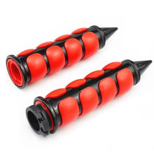 Пара красных 1 "25 мм резиновых ручек для Руля Мотоцикла, грязи, велосипеда, скутера, внедорожника для Dyna Honda CBR Kawasaki Suzuki 2024 - купить недорого