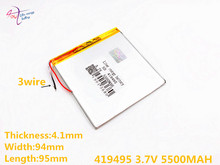 Batería de energía de 3 litros para tableta, pilas recargables de 419495, 419595, 409595, 3,7 V, 5500MAH, P85 2024 - compra barato