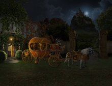 cinderella carriage childrens fairytale backdrops  High quality Computer print children kids background 2024 - buy cheap