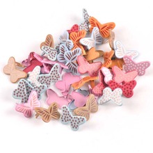 20PCs mixed Butterfly Brads Scrapbooking Embellishment Fastener Brads Metal Crafts For Diy handmade Decoration 20x13mm cp2577 2024 - buy cheap