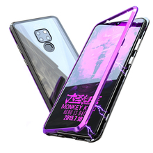 Магнитный адсорбционный металлический чехол для Huawei Mate 20 Магнитный стеклянный чехол для телефона Huawei Mate 20 Pro Mate 20 Lite Mate 20X 2024 - купить недорого