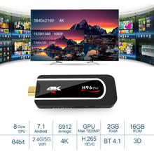 TV Stick H96 Pro H2 Mini PC Android 7.1 Amlogic S912 OCTA Core TV Dongle 2 GB 16 GB 2.4g/5.GWiFi BT 4.1 1080 p 4 K HD TV Stick 2024 - buy cheap