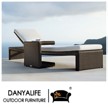 DYLG-D2116 Danyalife High Quality Outdoor Leisure Synthetic Wicker Chaise with Side Table 2024 - buy cheap