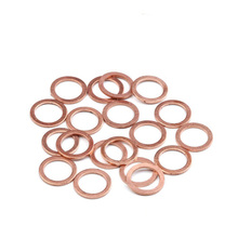 20pcs Solid Copper Washer Flat Ring Gasket Sump Plug Oil Seal Fittings 10*14*1MM Washers Fastener Hardware Accessories 2024 - buy cheap