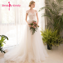 Beauty Emily-vestidos de novia coreanos de tul de alta calidad, vestidos de novia de talla grande hechos a medida, 2020 2024 - compra barato