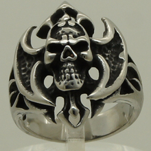 Крутое кольцо из нержавеющей стали для мужчин/мальчиков fire skull carry axe cross316L 2024 - купить недорого