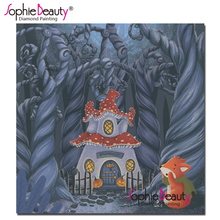 Sophie Beauty-pintura con diamantes en punto de cruz, kit de mosaico artesanal completo con diamantes de imitación, bordado de zorro y Casa, arte para el hogar, 19107 2024 - compra barato