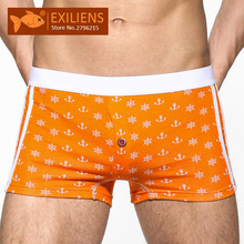 EXILIENS-bóxer corto de algodón para hombres, ropa interior Masculina con diseño de flecha, talla M-XL, 1226 2024 - compra barato