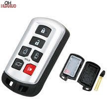 5+1/6 Button Smart Remote Key Shell Case Fob For Toyota Sienna 2011 2012 2013 2014 2015 2016 2017 with Insert Key HYQ14ADR 2024 - buy cheap