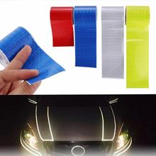 Car PVC Colorful Reflective Self-adhesive Safety Warning Tape Roll Film Sticker For Auto Moto Home Vehicle Exterior Accessories 2024 - buy cheap
