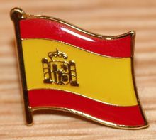 custom SPAIN Spanish Coat of Arms Country Metal Flag Lapel Pin Badge cheap custom spain flag dog tag lapel pin 2024 - buy cheap