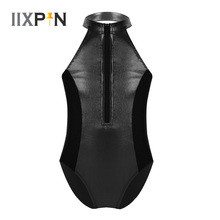 IIXPIN Girls Ballet Leotard Dance Costume Sleeveless Zipper Open Back Splice Style Ballet Dance Gymnastics Leotard Bodysuit Kids 2024 - buy cheap