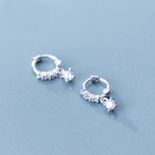 MloveAcc женские модные 100% Серебро 925 пробы маленькие CZ серьги-кольца для девочек из стерлингового серебра-ювелирные изделия 2024 - купить недорого