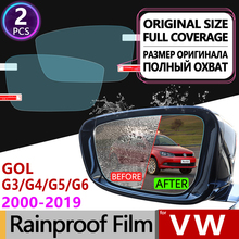 Para volkswagen vw gol g3 g4 g5 g6 2000 - 2019 capa completa anti nevoeiro filme espelho retrovisor à prova de chuva anti-nevoeiro filmes acessórios do carro 2024 - compre barato