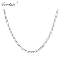 2MM Box Chains Necklace,Bohemia 925 Sterling Silver For Women,Box Geometric With Silver Chain Fashion Chain Aberdeen 2024 - buy cheap