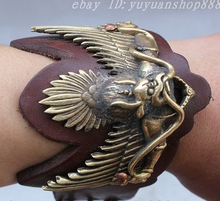 Descansa descansa de bronze e bronze tibetano reduda, estátua do buda da águia do pássaro garuda 160817 2024 - compre barato