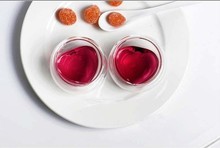 10pcs/lot  heart-shaped heat resistant Creative double layer glass Cup 50ml OL 0099 2024 - buy cheap