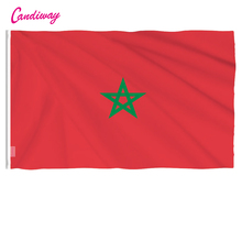 Bandera Nacional del Reino de Marruecos para interiores y exteriores, colgante de 3x5 pies para oficina/desfile/Festival/decoración del hogar, nueva moda 2024 - compra barato
