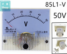85l1-v 50v ac voltímetro analógico painel medidor de tensão 64*56mm 1 peça 2024 - compre barato