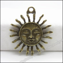 6pcs Vintage Ancient Sun zinc alloy charms pendant suitable for DIY Bracelet Necklace metal jewelry accessories 2024 - buy cheap